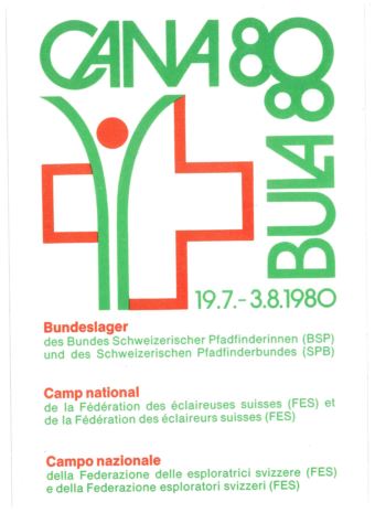 Offizielle Postkarte Bundeslager 1980