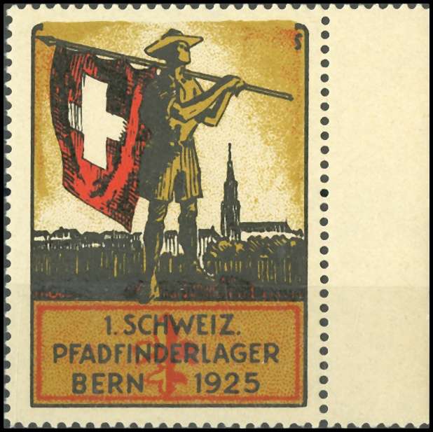 1. Schweiz. Pfadinder Bundeslager Bern 1925, Vignette