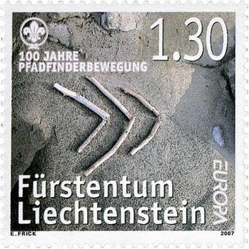 Europa Cept Briefmarke - Fürstentum Liechtenstein