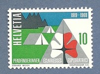 1969 Sondermarke 50 Jahre Schweizerische Pfadinderinnen ungestempelt